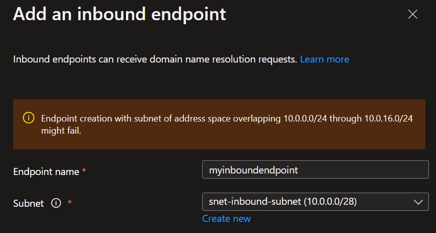Configuring Inbound Endpoint