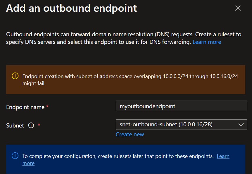 Configuring Outbound Endpoint